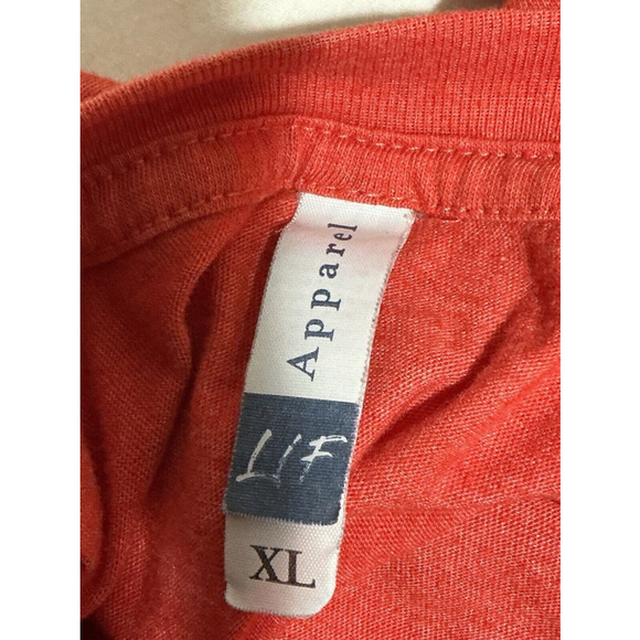 Woman’s XL Red Lif Apparel Short Sleeve T Shirt Says One Nation Under God - Picture 4 of 6